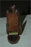 WOOD CANDLE HOLDERS