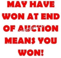 BE SURE TO CHECK YOUR BID HISTORY!