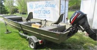 1987 landau 16ft boat & 15hp mercury motor (2000)