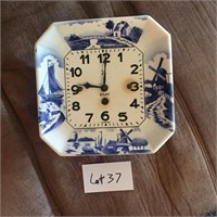German Porcelain Face Clock