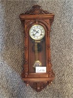 Antique Wall Mount Clock w/ R & A Marked Pendulum