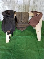 Variety of canvas saddle bags