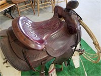 15 inch leather saddle