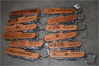 12 Souvenir Key Ring Pocket Knives From Colorado