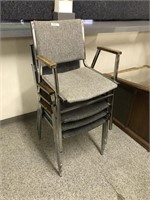 Upholstered stacking chairs