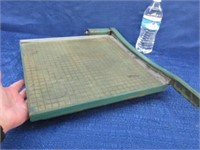 mid-century paper cutter by premier (green)