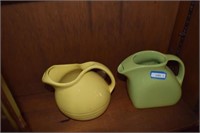 Green & Yellow Ceramic Pitchers