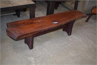 Rustic Vtg Coffee Table Made From Tree Trunk