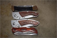 Four Pocket Knives - One is Ozark Trail
