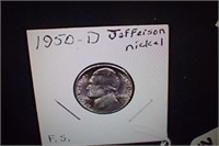 1950d Jefferson Nickel - Key Date - Full Steps