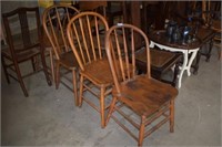 Set of Three Bentwood Antique Chairs