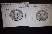 1926 and 1929s Standing Liberty Quarters