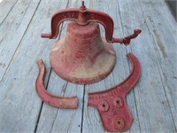 red iron #2 dinner bell & broken bracket