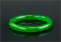 Chinese Fine Imperial Green Jadeite Bangle
