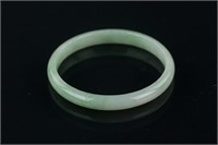 Chinese Green Jadeite Thin Bangle