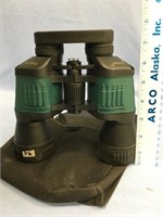 Pair of Vision binoculars with a small compass 30x