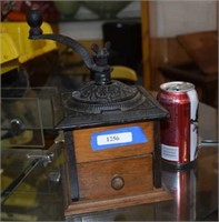 Vintage Coffee Grinder with Drawer