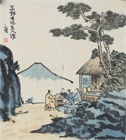 Feng Zi Kai 1898-1975 Watercolour on Paper