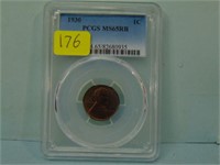 1930 Wheat Penny - PCGS Graded MS-65 Red/Brown