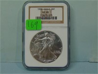 1999 American Silver Eagle Bullion Dollar - NGC Gr