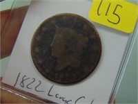 1822 Coronet Liberty Head Large Cent