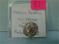 Ancient Roman Silver Denarius - Marcus Aurelius