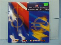 50 State Quarters and Euro Coin Collection Set