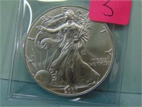 2001 American Silver Eagle Bullion Dollar