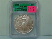 2005 American Silver Eagle Bullion Dollar - ICG Gr