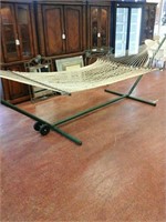 Pawleys Island rope hammock with stand