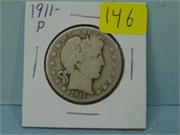 1911 Barber Silver Half Dollar