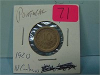 1920 Portugal 10 Centavos