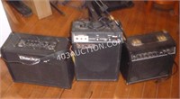 Lot of 3 Amplifiers AS IS, Need Repair