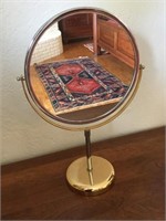 Gold and Silver Color Vanity Mirror - 2 Sided