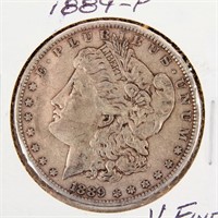 Coin 1889-P Morgan Silver Dollar VF