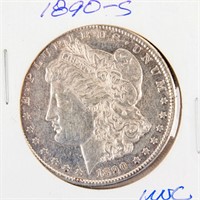 Coin 1890-S  Morgan Silver Dollar UNC