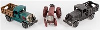 Lot of 3 Toys Cast Iron Model / Replica Vehicles