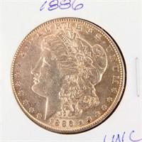 Coin 1886-P Morgan Silver Dollar UNC