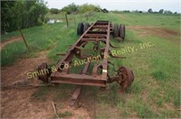 TRUCK FRAME MADE INTO TRAILER