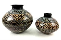 (2) Vilma Santana Pottery Vessels