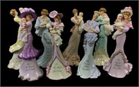 (8) Thomas Kinkade Mother & Child Figurines