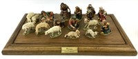 Fontanini Nativity Figures & Wooden Base