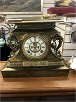 Ansonia Brass Clock~Cherubs