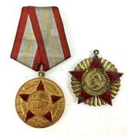 Vintage Soviet Russian & Chinese Military Medals