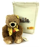 Steiff Poppy Brown Teddy Bear W/ Original Box