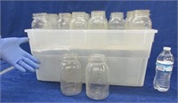 tote with 36 quart canning jars (clear)
