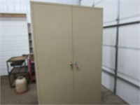 Large Storage 2 Door Cabinet with Shelves Metal