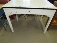 White with Black Porcelain Top Kitchen Table with