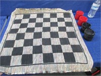 clothe checkers game & 3in checkers
