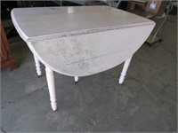 Painted Drop Leaf 5 Leg Country Kitchen Table